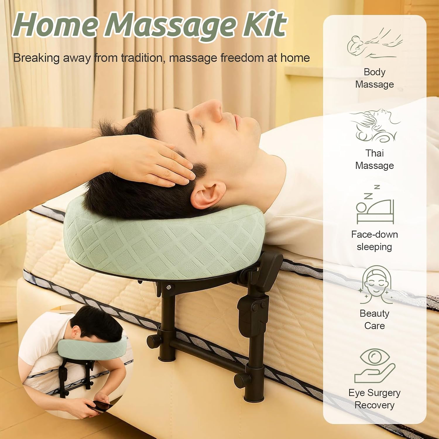Giving Massage at Home Without a Table: How Mattress-Mount Face Cradles Actually Work (and When They Don't)